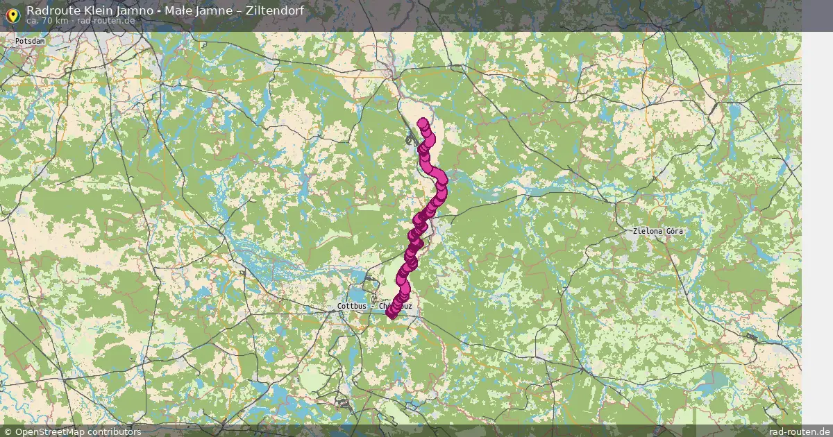Radtour Klein Jamno - Małe Jamne – Ziltendorf