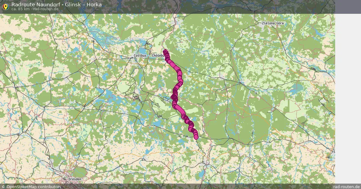 Radtour Naundorf - Glinsk – Horka