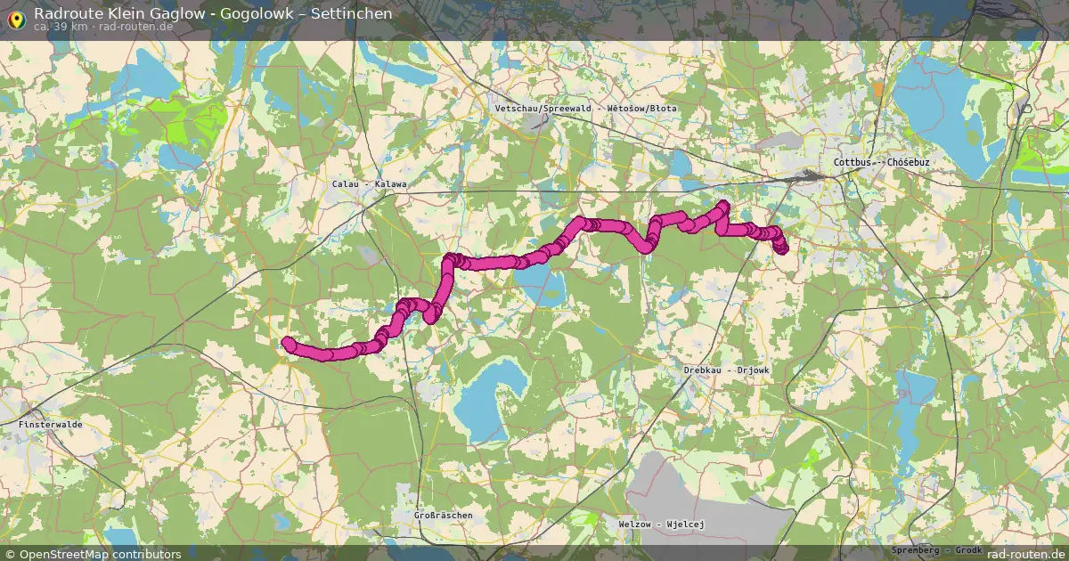 Radtour Klein Gaglow - Gogolowk – Settinchen