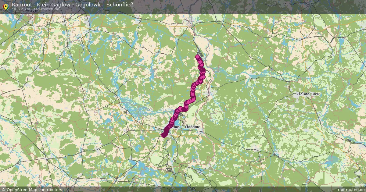 Radtour Klein Gaglow - Gogolowk – Schönfließ