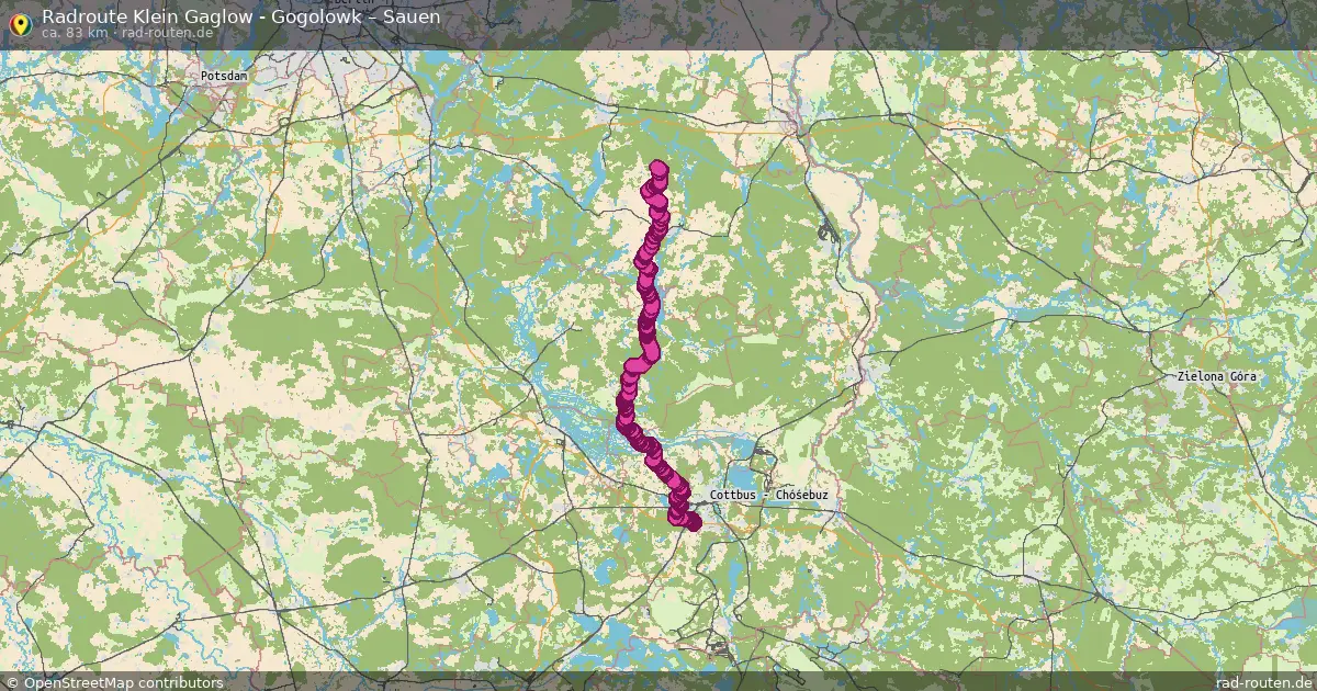Radtour Klein Gaglow - Gogolowk – Sauen
