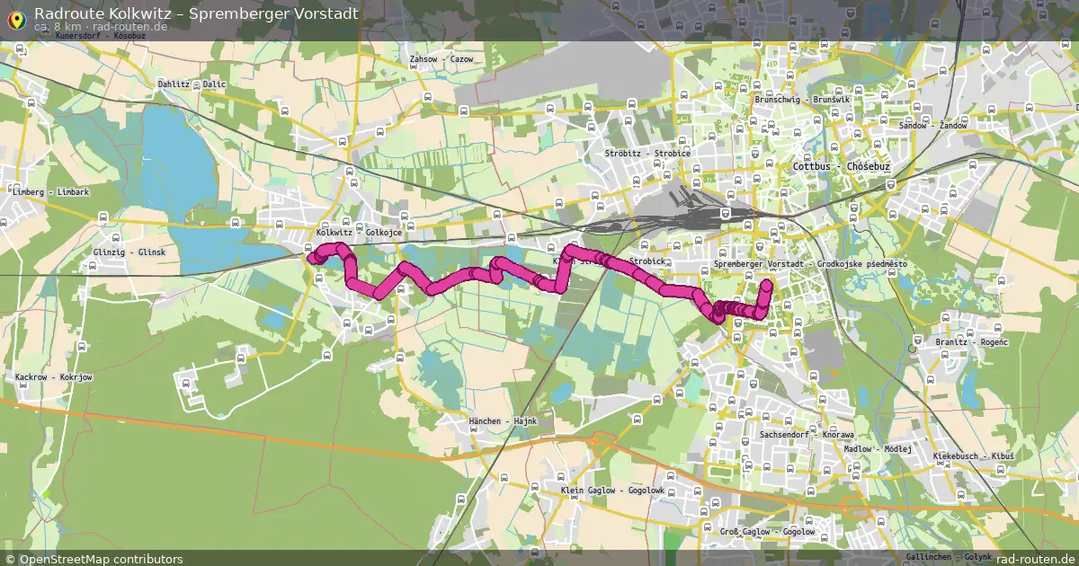 Radtour Kolkwitz – Spremberger Vorstadt