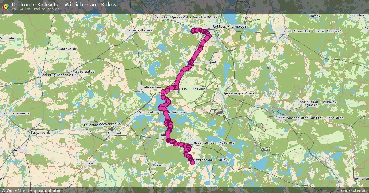 Radtour Kolkwitz – Wittichenau - Kulow
