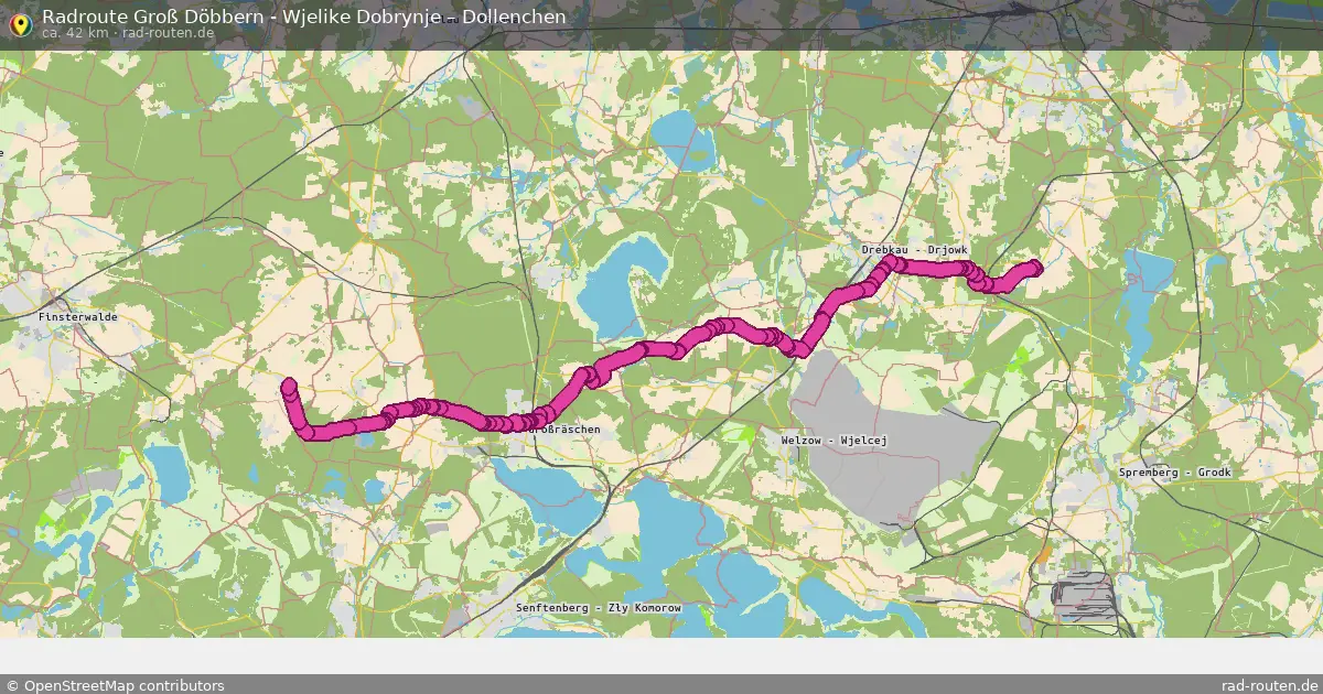 Radtour Groß Döbbern - Wjelike Dobrynje – Dollenchen