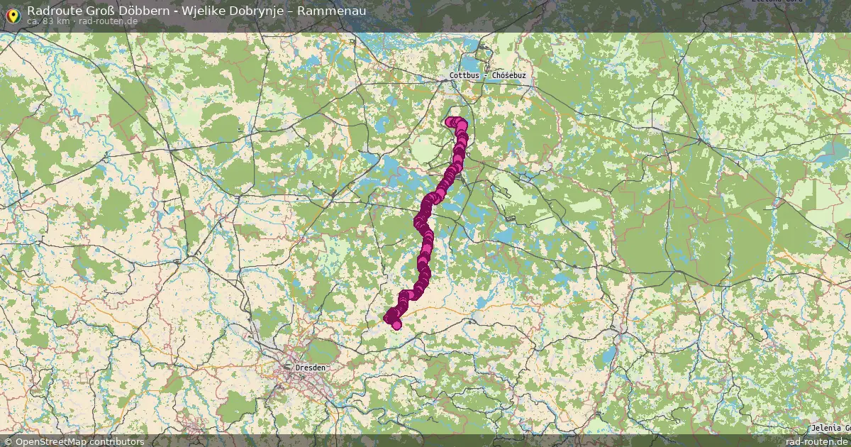 Radtour Groß Döbbern - Wjelike Dobrynje – Rammenau