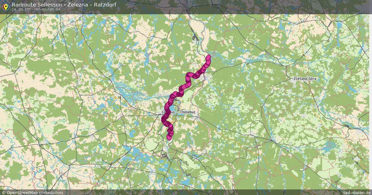 Radtour Sellessen - Železna – Ratzdorf