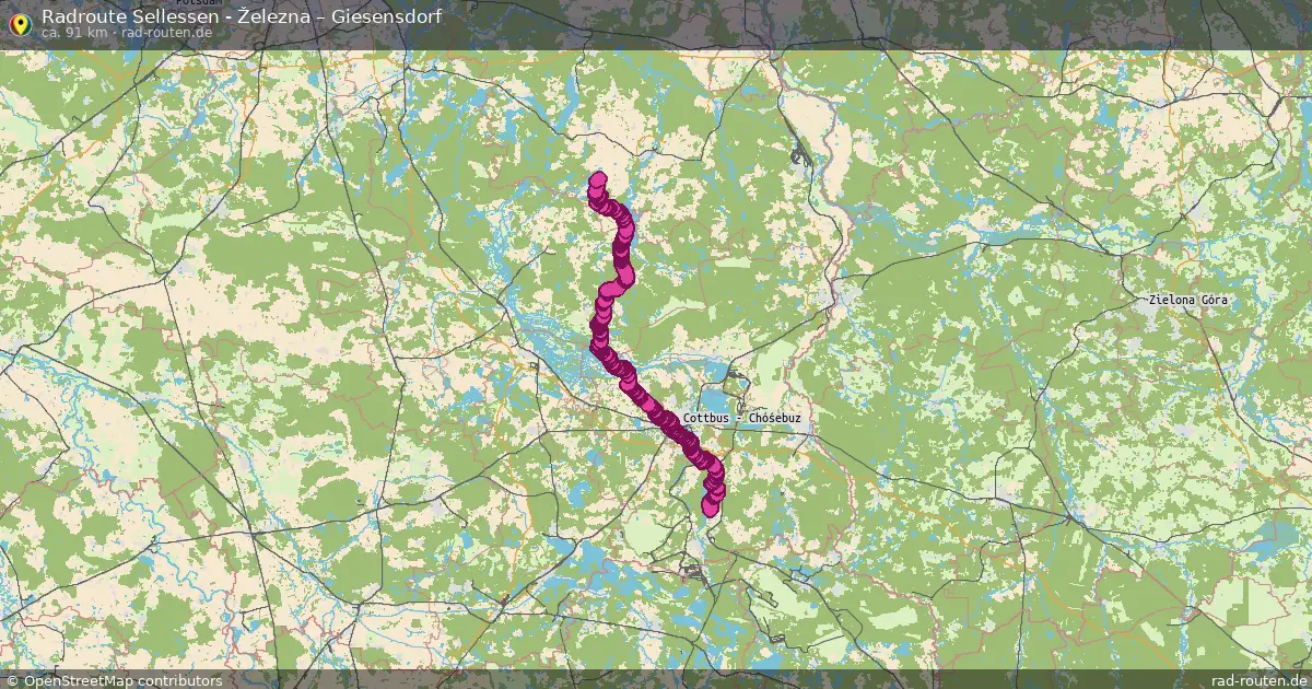 Radtour Sellessen - Železna – Giesensdorf