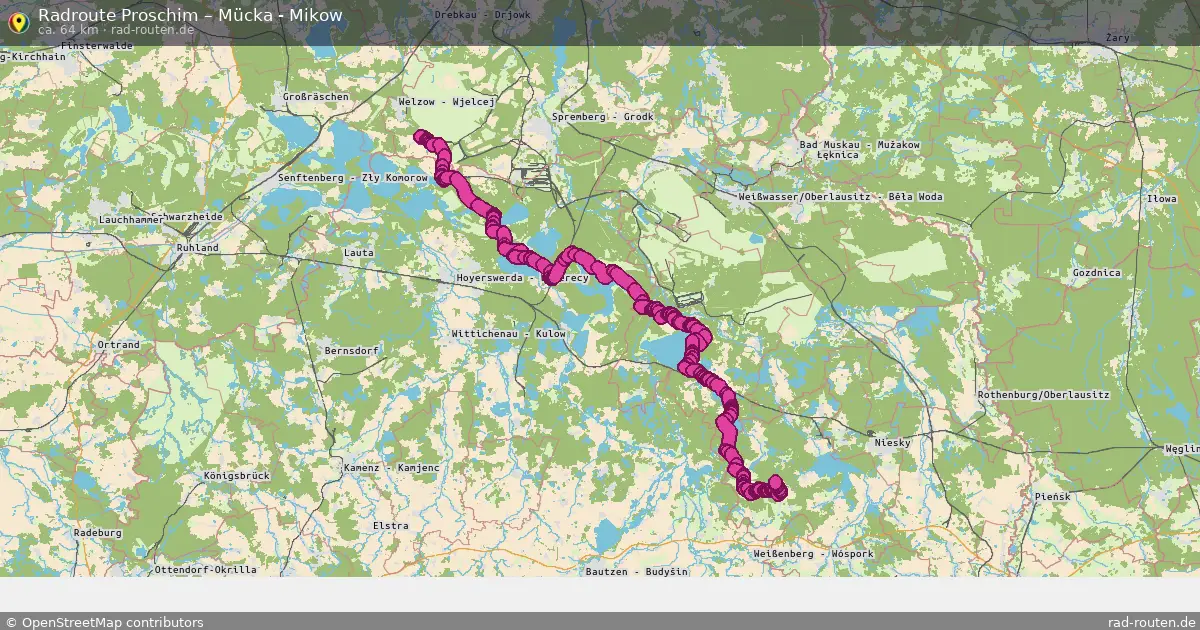 Radtour Proschim – Mücka - Mikow