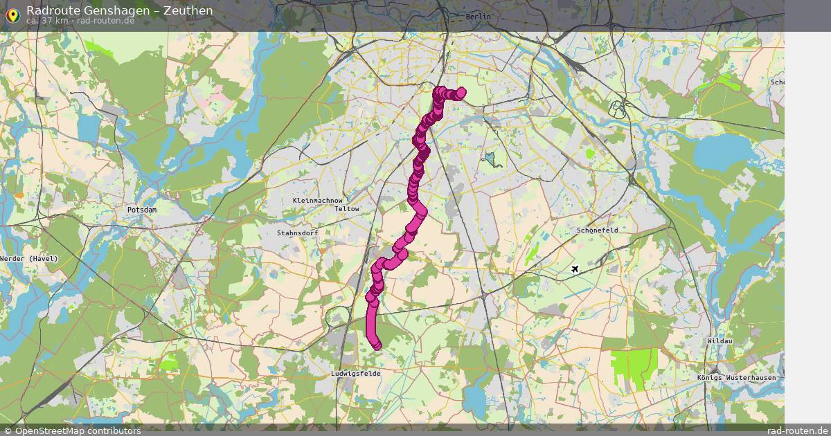 Fahrradroute Genshagen – Königs Wusterhausen