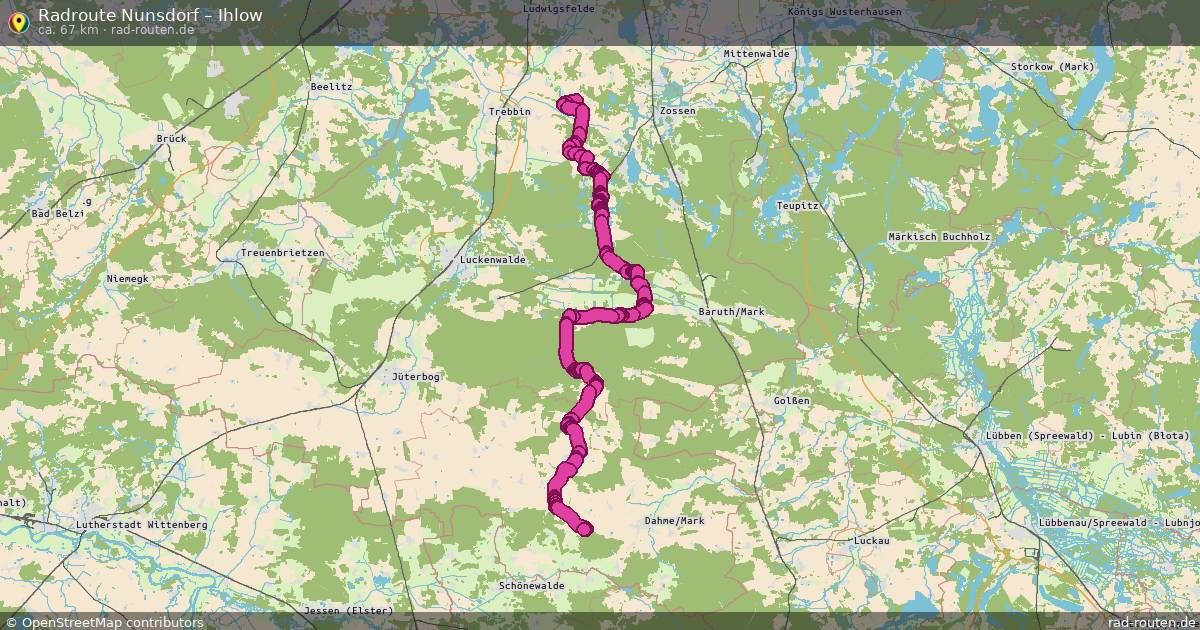 Fahrradroute Nunsdorf – Ihlow