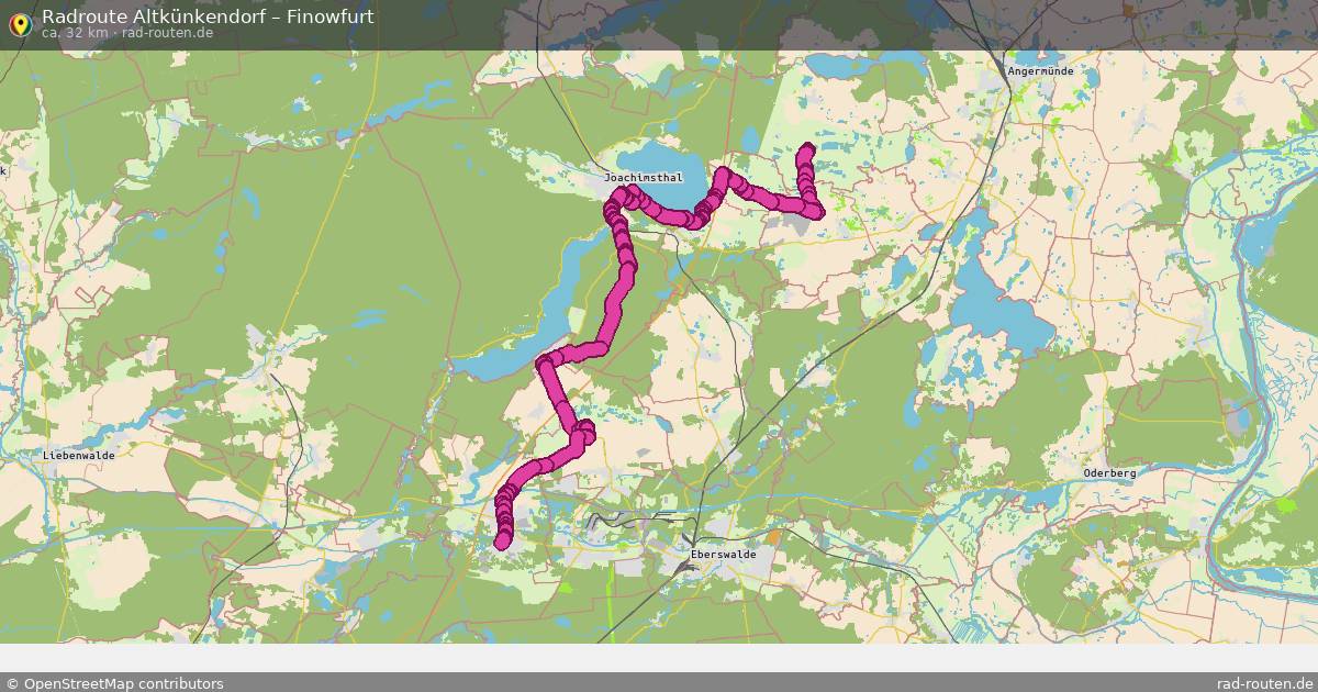 Fahrradroute Altkünkendorf – Finowfurt