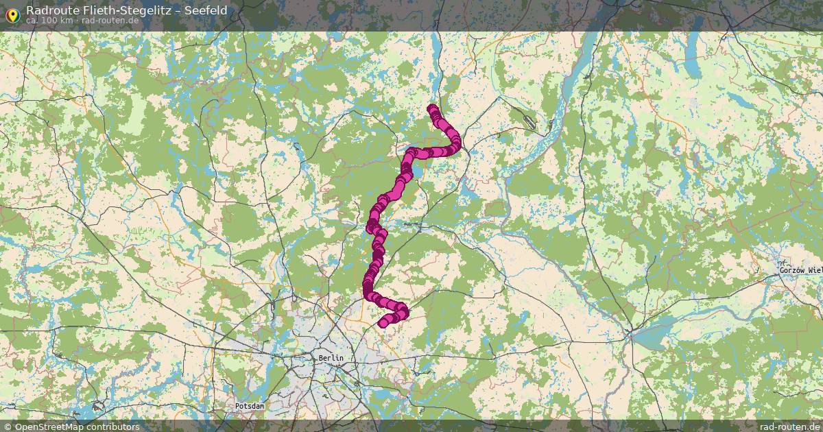 Fahrradroute Flieth-Stegelitz – Seefeld