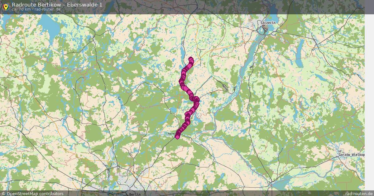 Fahrradroute Bertikow – Eberswalde 1