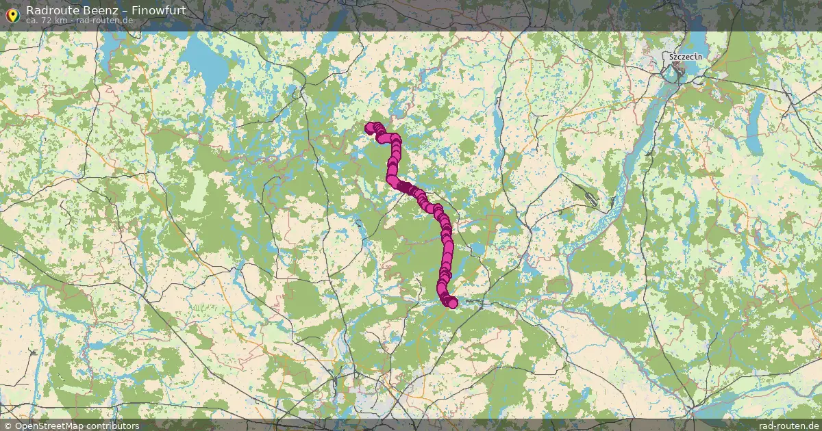 Fahrradroute Beenz – Finowfurt (72 km) – Rad-Routen.de