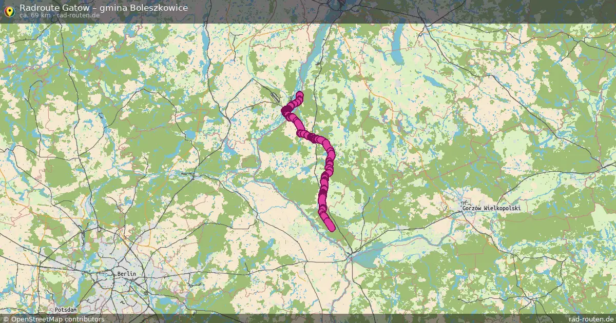 Radtour Gatow – Gmina Boleszkowice