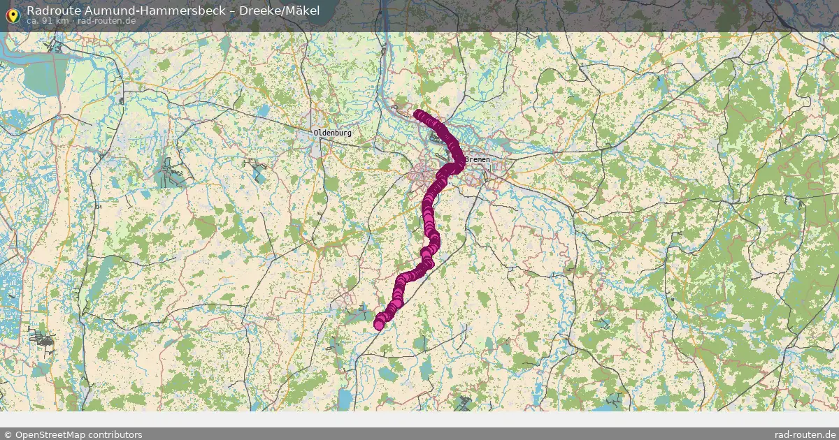 Radtour Aumund-Hammersbeck – Dreeke Mäkel