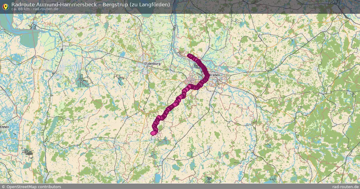 Radtour Aumund-Hammersbeck – Bergstrup (Zu Langförden)