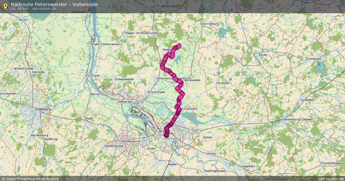 Radtour Peterswerder – Vollersode