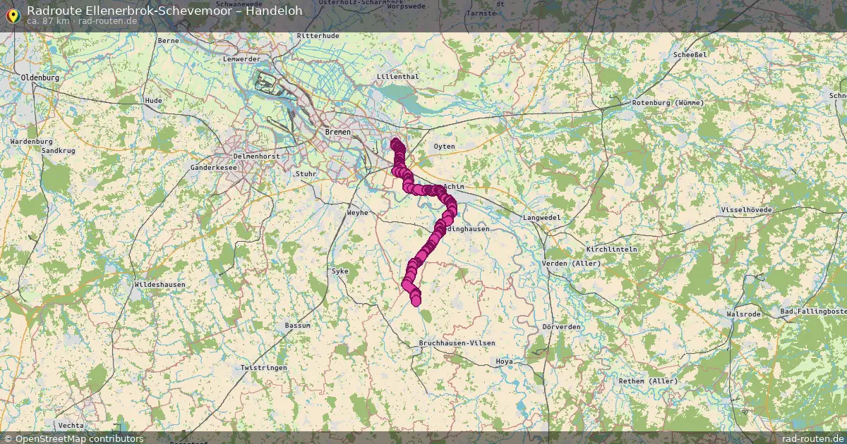 Fahrradroute Ellenerbrok-Schevemoor – Handeloh