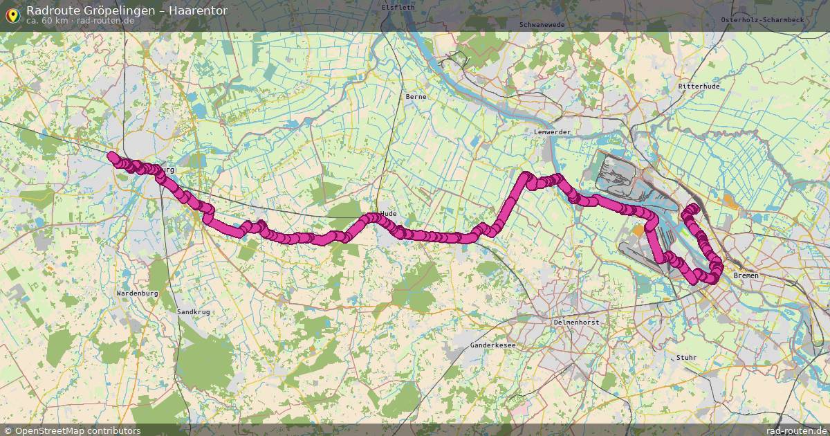 Fahrradroute Gröpelingen – Haarentor