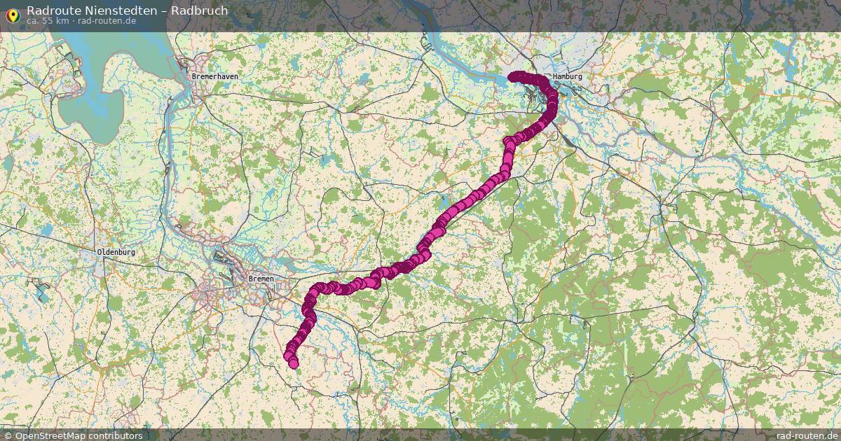Fahrradroute Nienstedten – Heinbockel