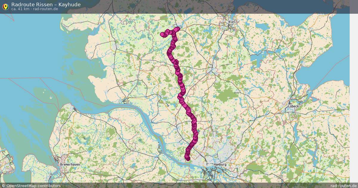 Fahrradroute Rissen – Aukrug (80 km) – Rad-Routen.de