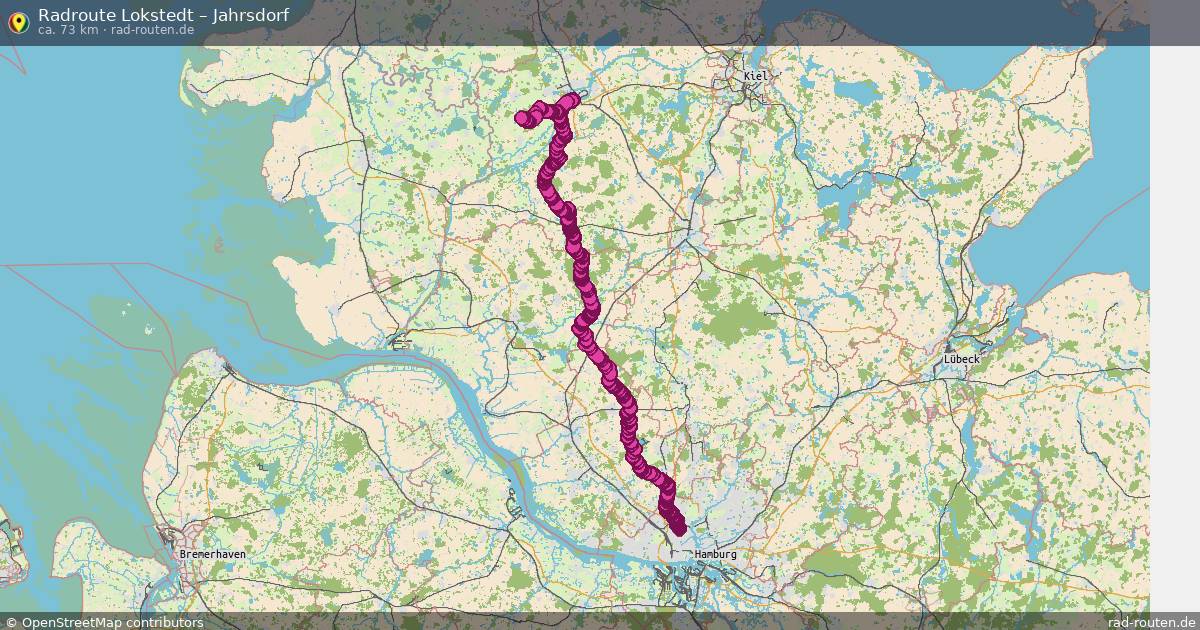 Fahrradroute Lokstedt – Wohltorf