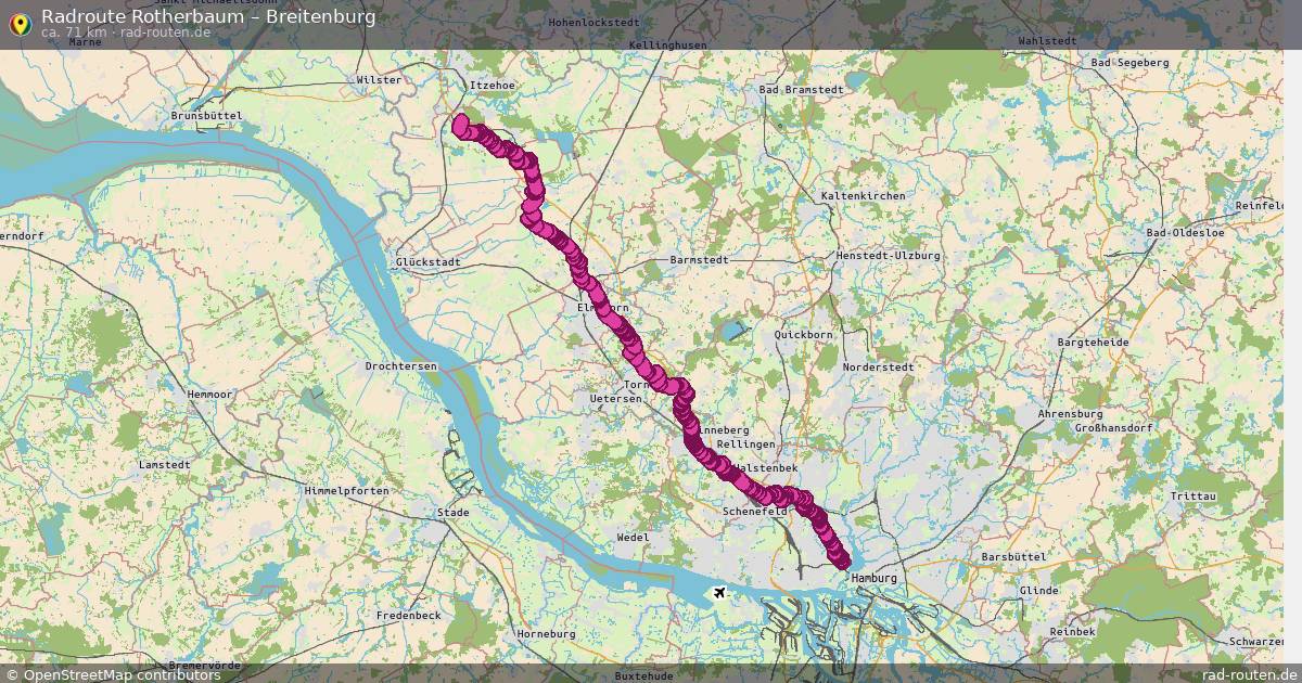 Fahrradroute Rotherbaum – Breitenburg