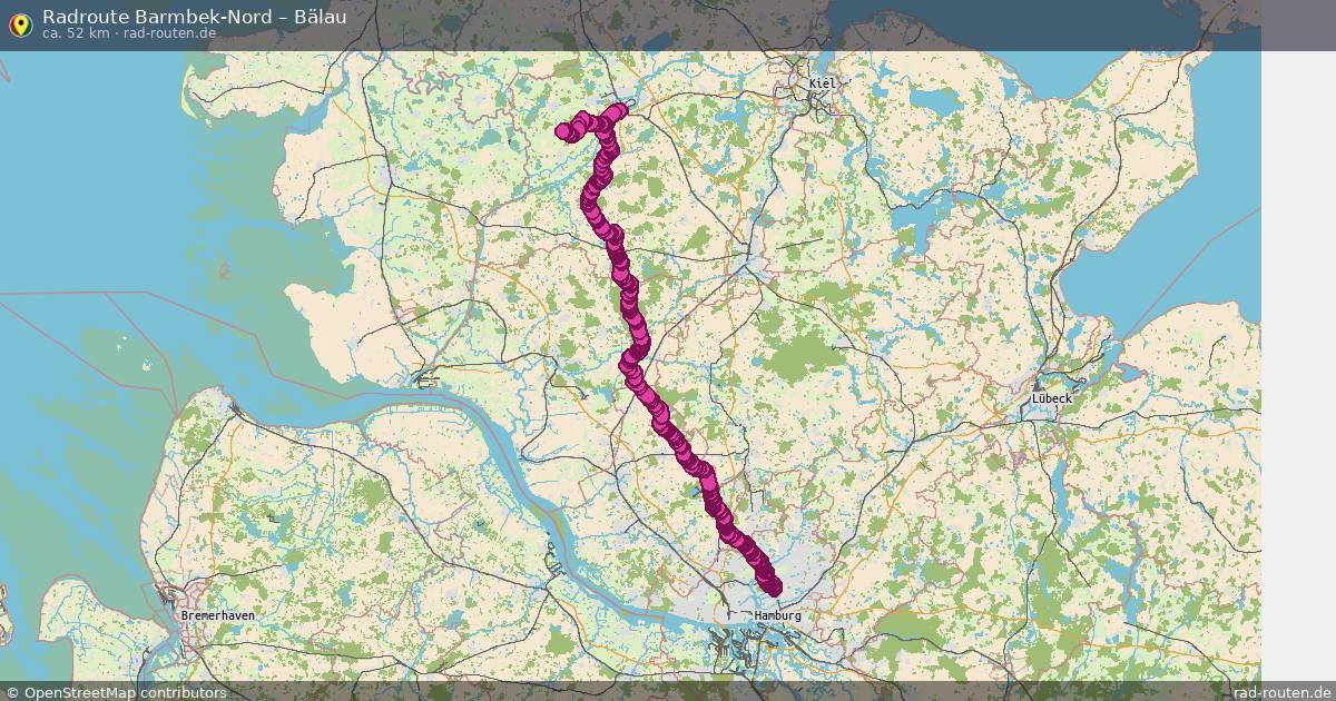 Fahrradroute Barmbek-Nord – Geesthacht
