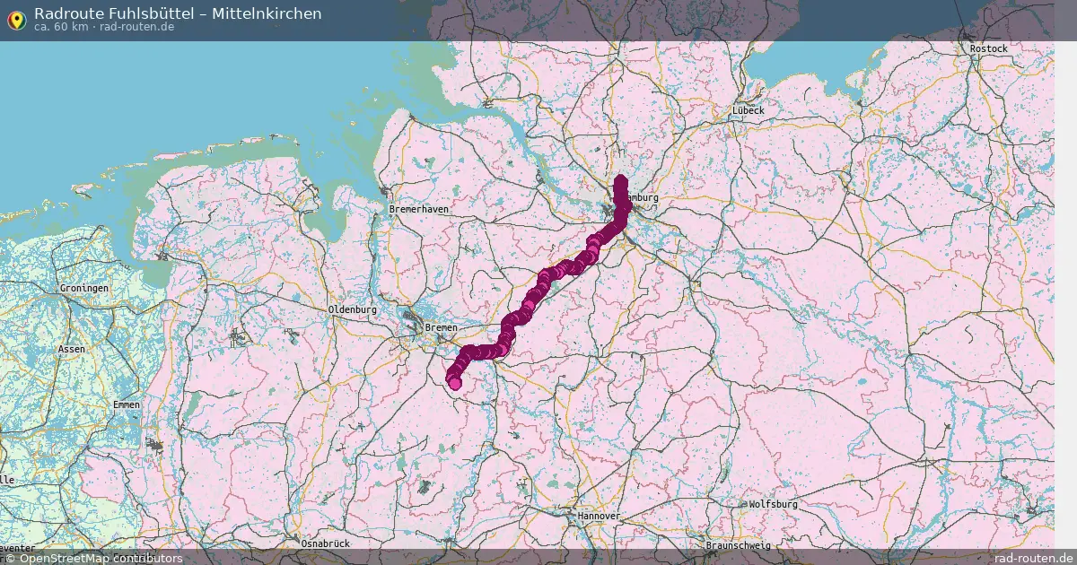 Radtour Fuhlsbüttel – Mittelnkirchen