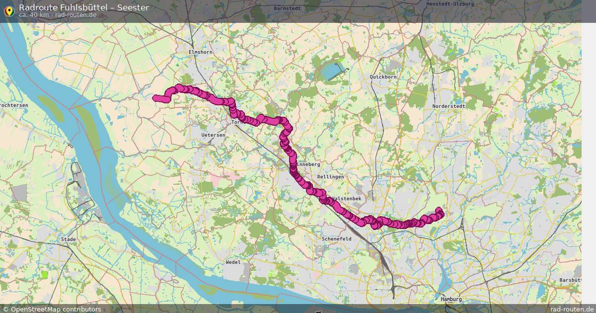 Fahrradroute Fuhlsbüttel – Seester