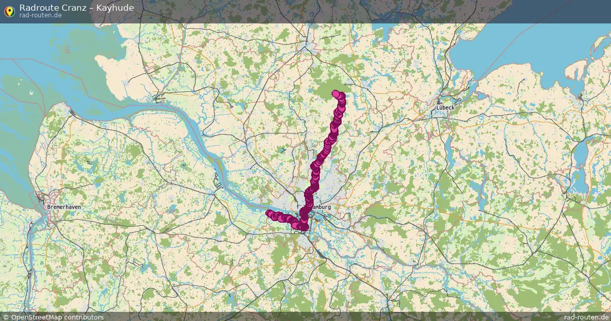 Fahrradroute Cranz – Seth (84 km) – Rad-Routen.de