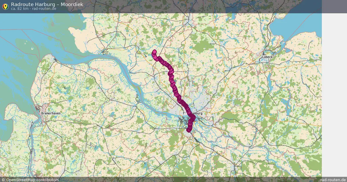 Fahrradroute Harburg – Moordiek