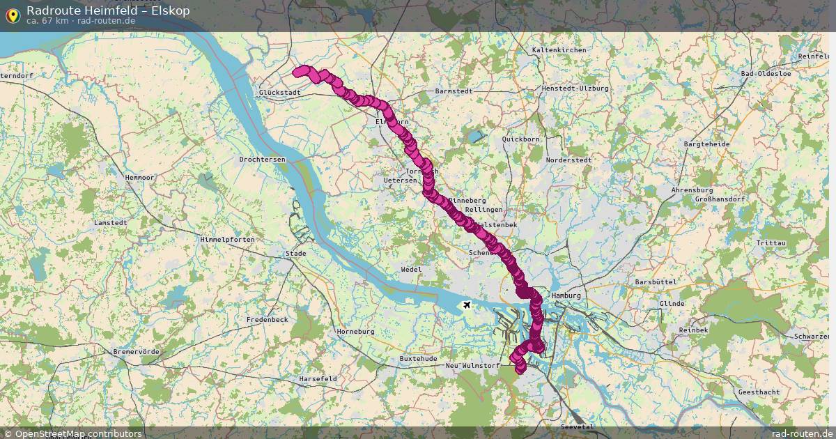 Fahrradroute Heimfeld – Elskop