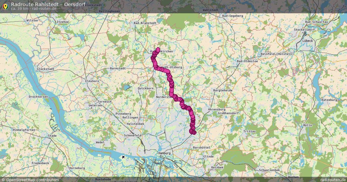 Fahrradroute Rahlstedt – Oersdorf