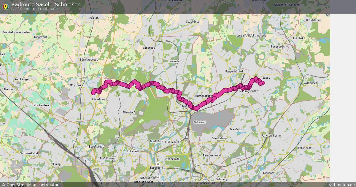 Fahrradroute Sasel – Schnelsen