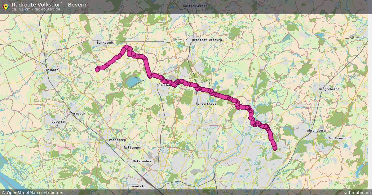 Fahrradroute Volksdorf – Bevern
