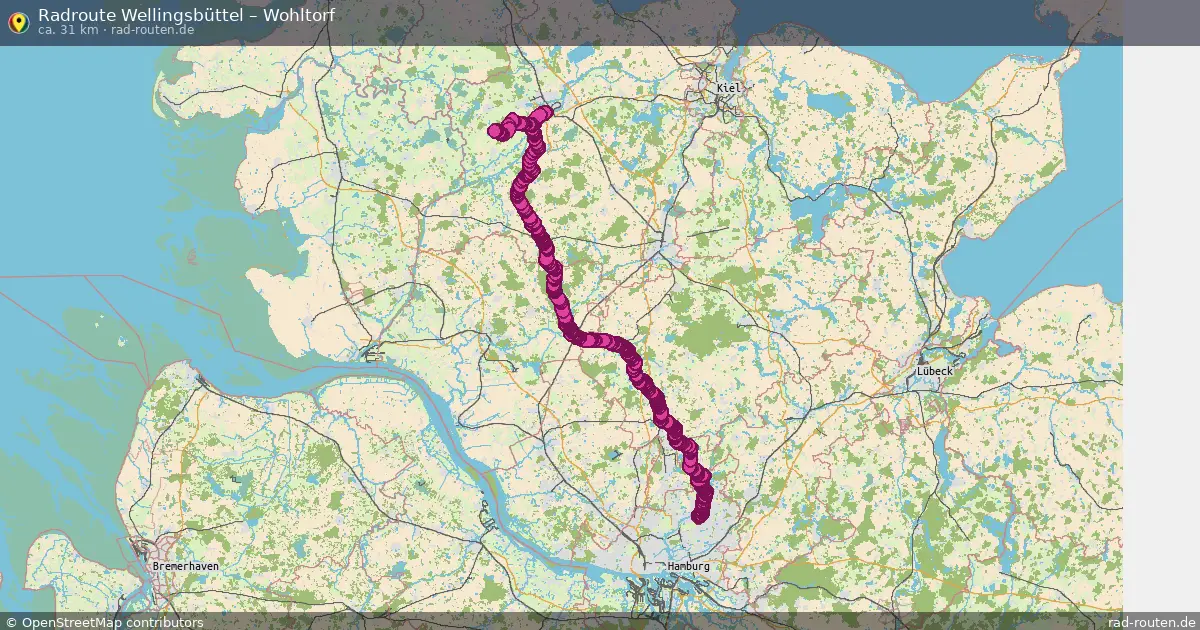 Radtour Wellingsbüttel – Wohltorf
