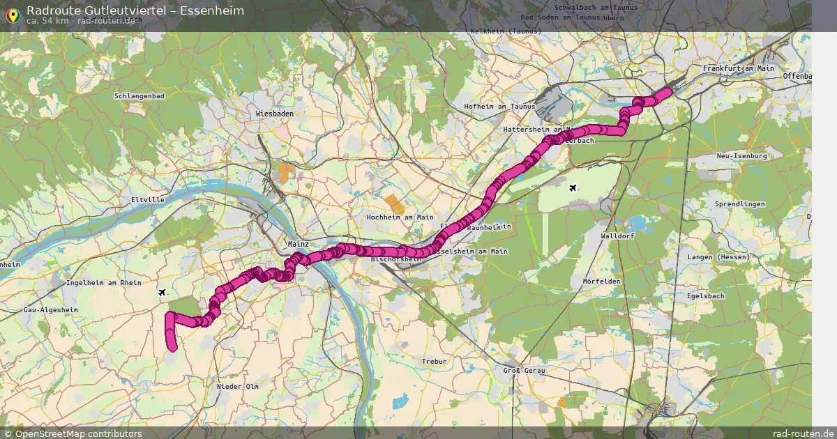 Radtour Gutleutviertel – Essenheim