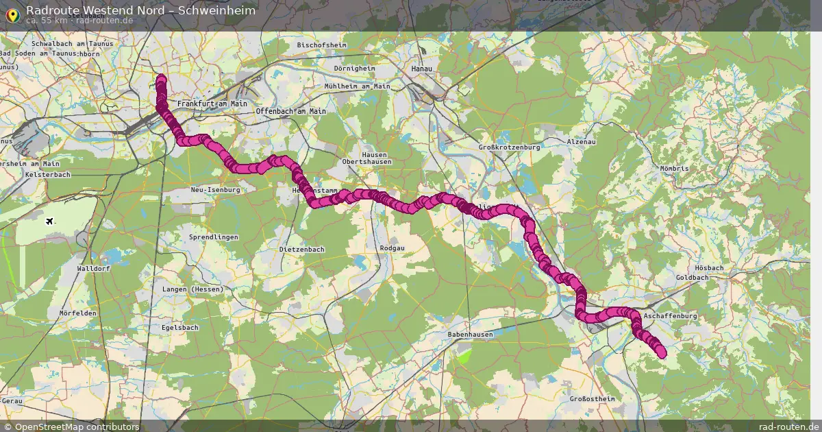 Radtour Westend Nord – Schweinheim