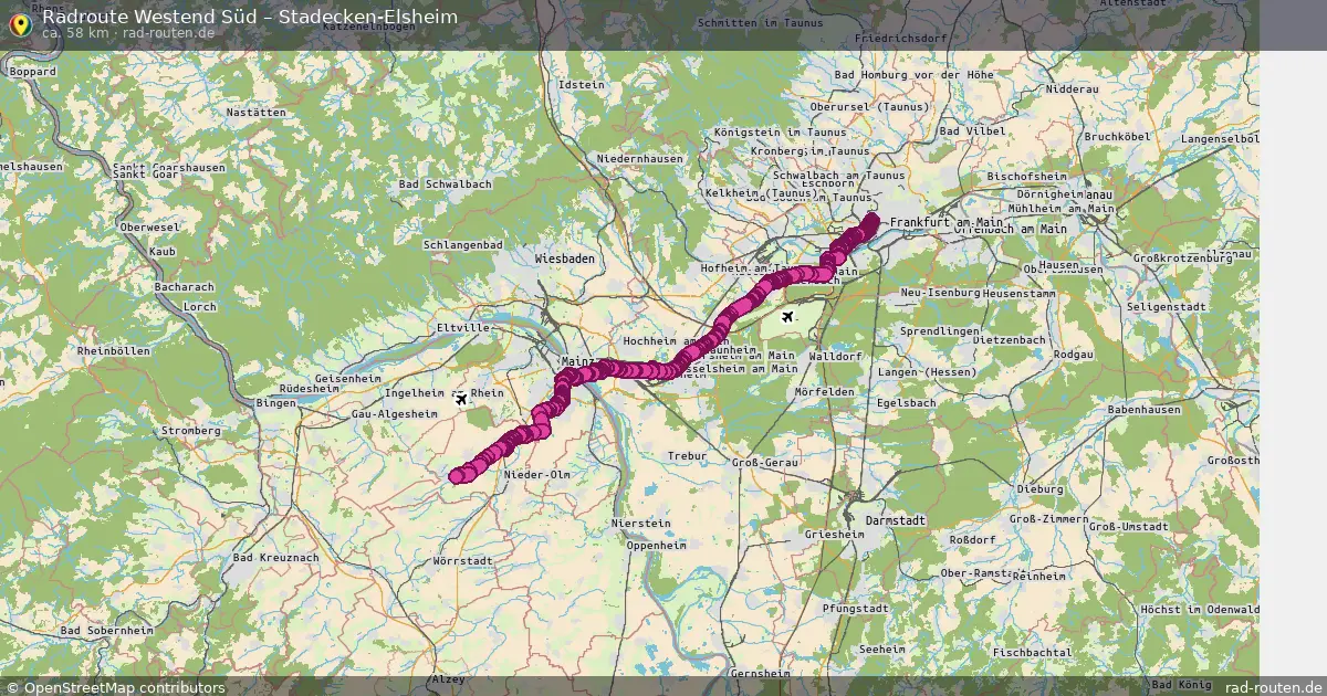 Radtour Westend Süd – Stadecken-Elsheim