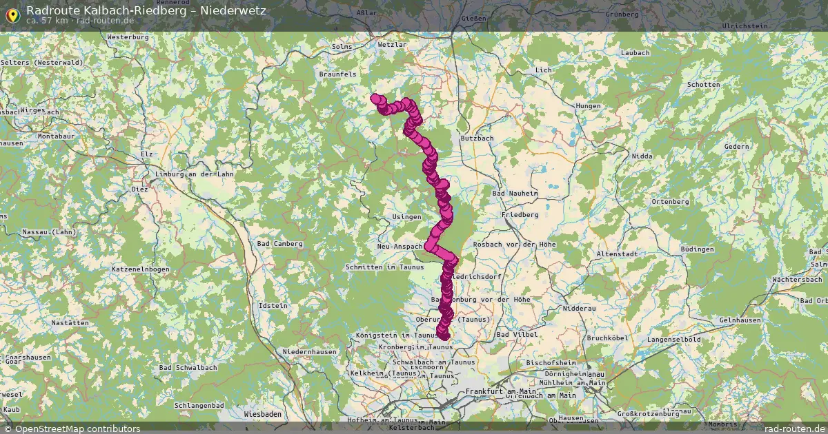 Radtour Kalbach-Riedberg – Niederwetz