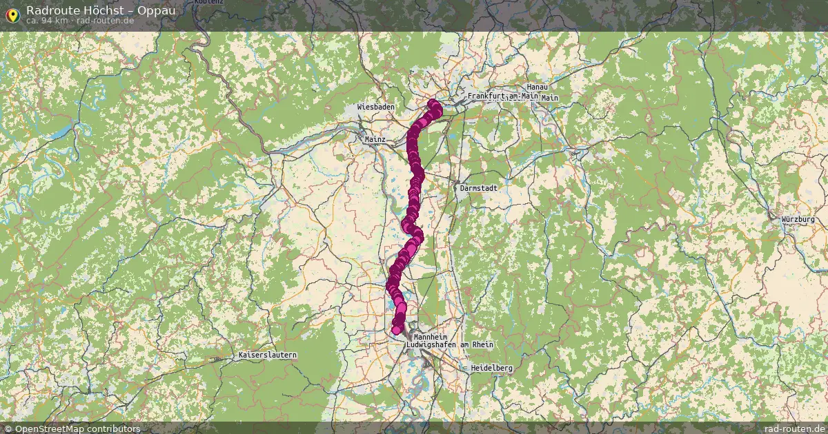 Radtour Höchst – Oppau