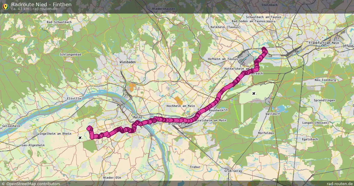Radtour Nied – Finthen