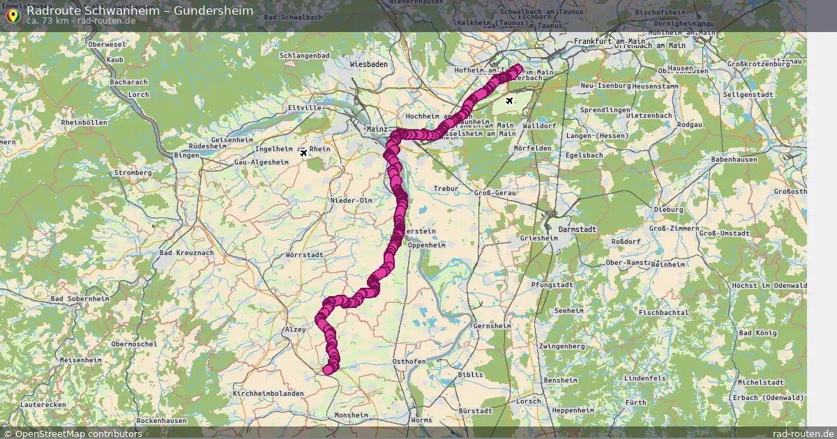 Radtour Schwanheim – Gundersheim