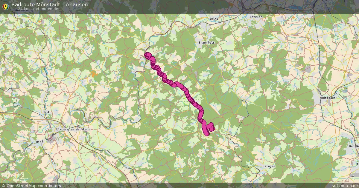 Fahrradroute Mönstadt – Ahausen