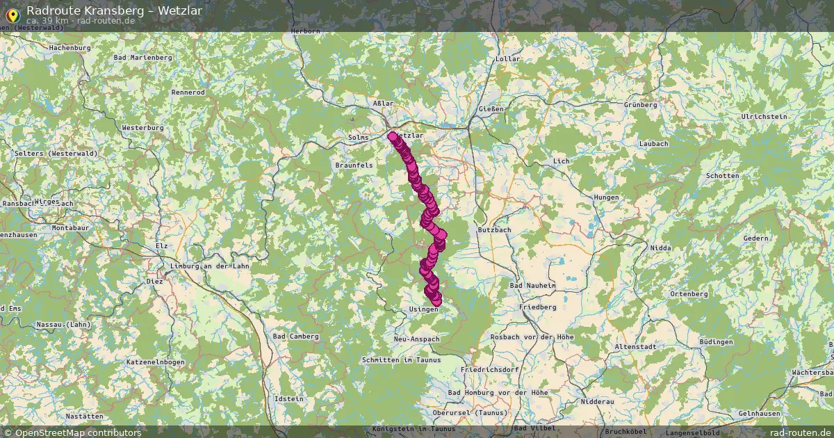 Radtour Kransberg – Wetzlar