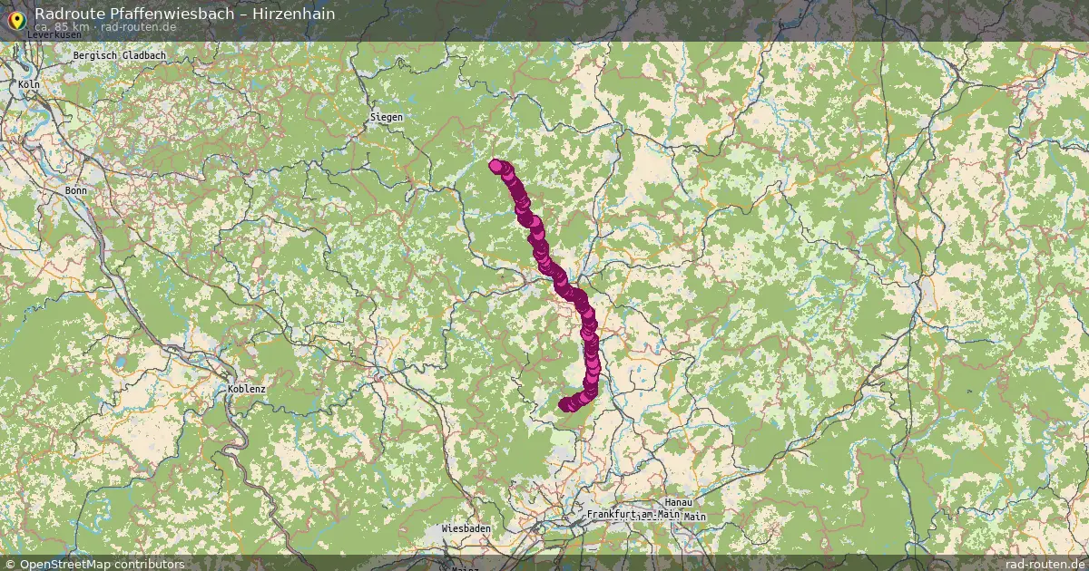 Radtour Pfaffenwiesbach – Hirzenhain