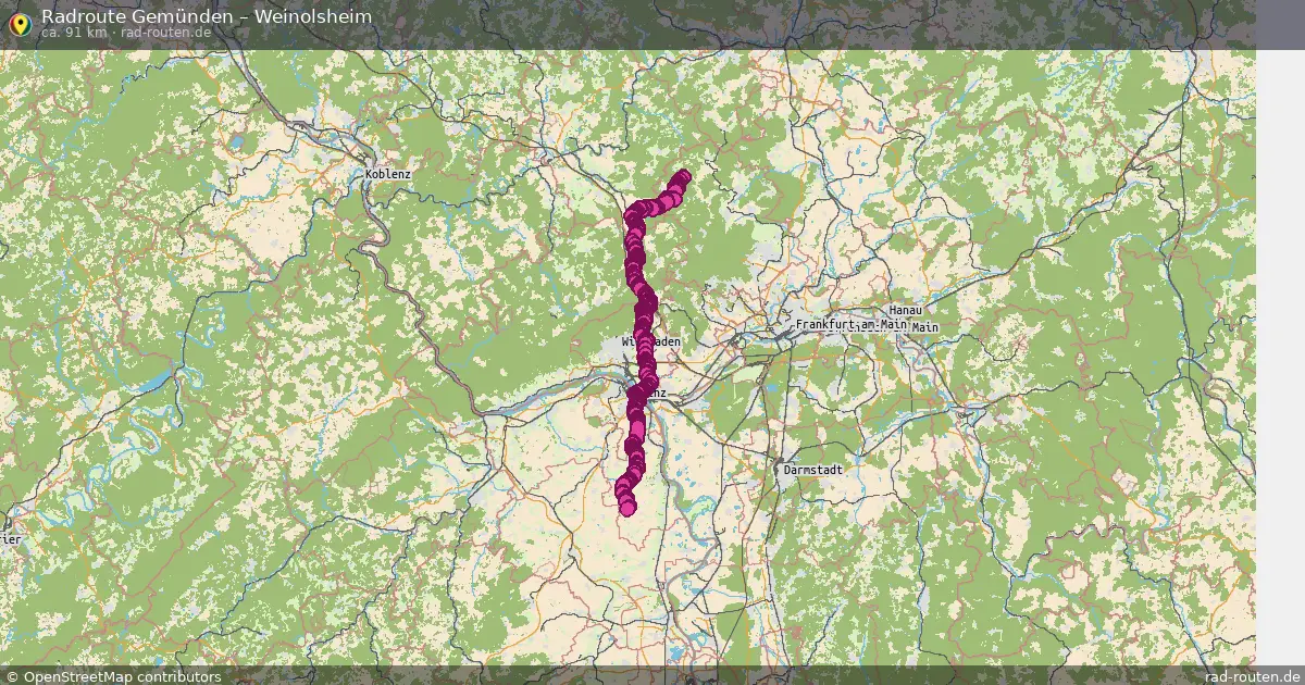 Radtour Gemünden – Weinolsheim