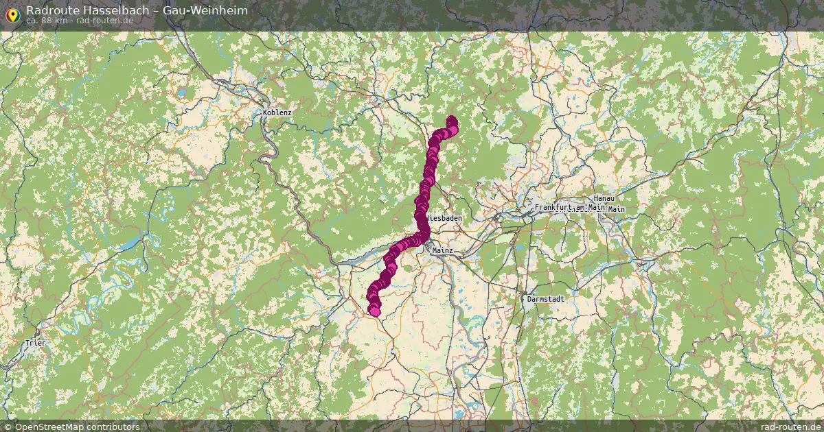 Radtour Hasselbach – Gau-Weinheim